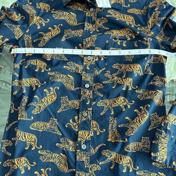 J. Crew Tiger Print Button Down Size XXS - Picture 6 of 8
